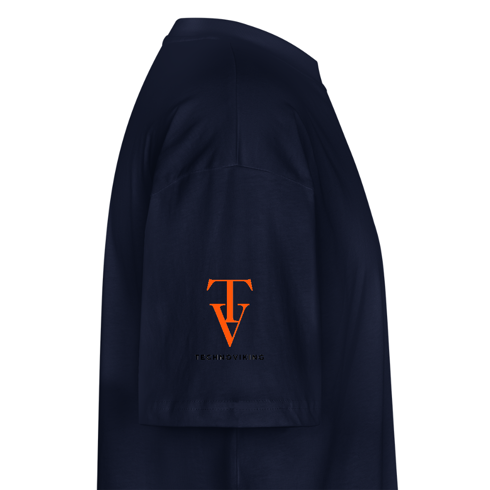 Technoviking-Kneecam No1. - Stanley/Stella Oversized Unisex Bio T-Shirt Blaster - Navy