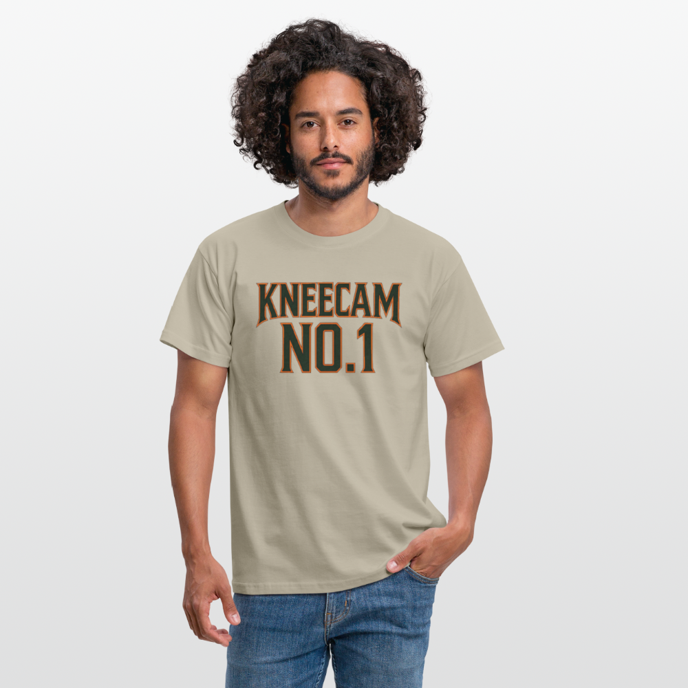 Technoviking-Kneecam No1. - Männer T-Shirt - Sandbeige