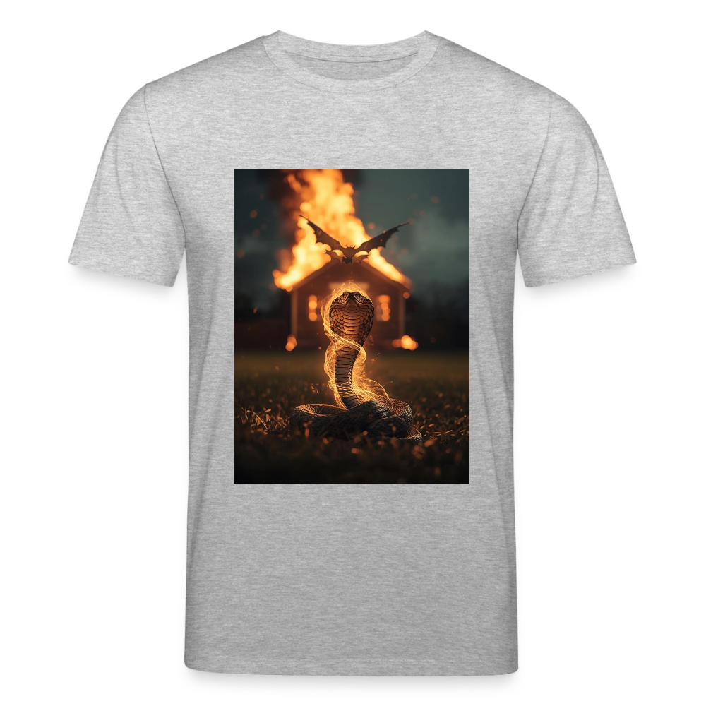 Burning Snake - Stanley/Stella Unisex Bio-T-Shirt CREATOR - Grau meliert