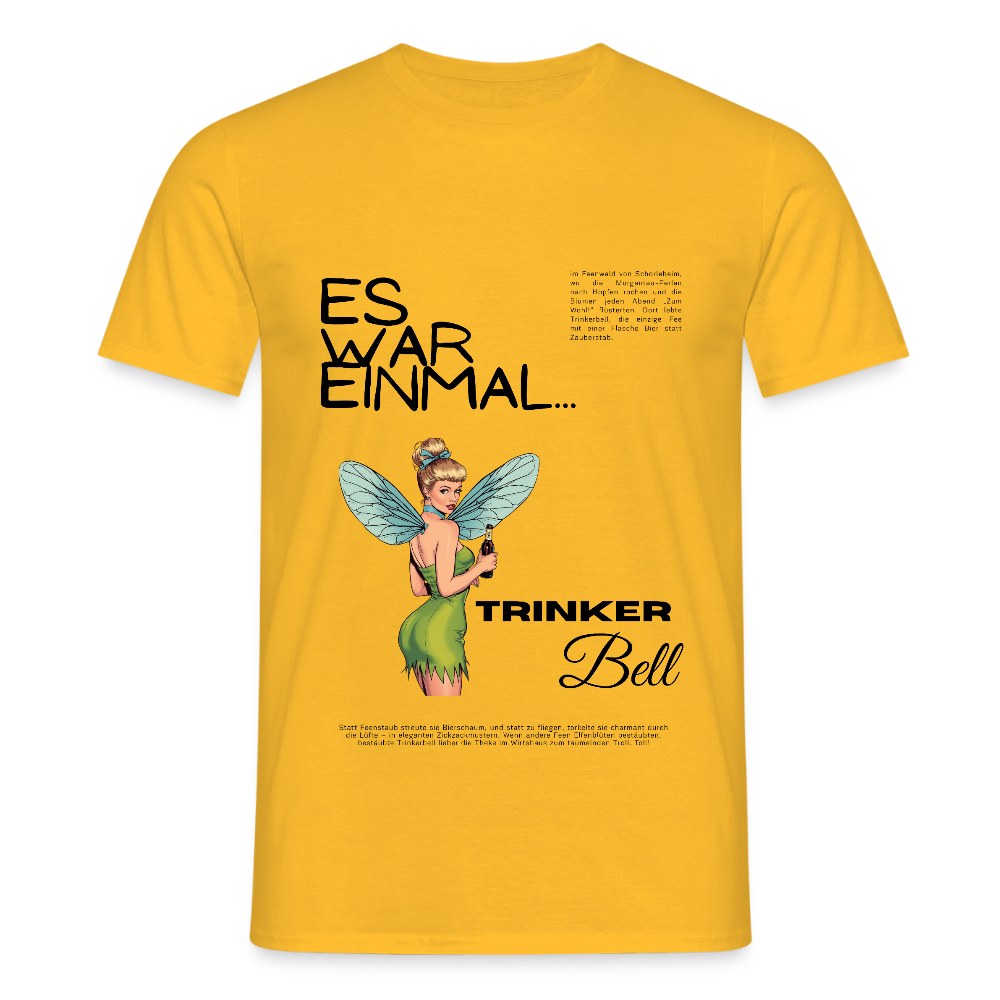 Trinkerbell - Männer T-Shirt - Gelb
