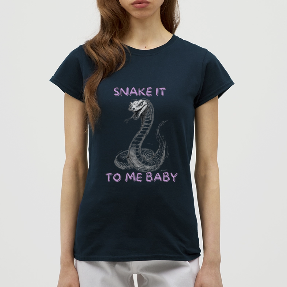 Snake it to me baby - Frauen T-Shirt - Navy