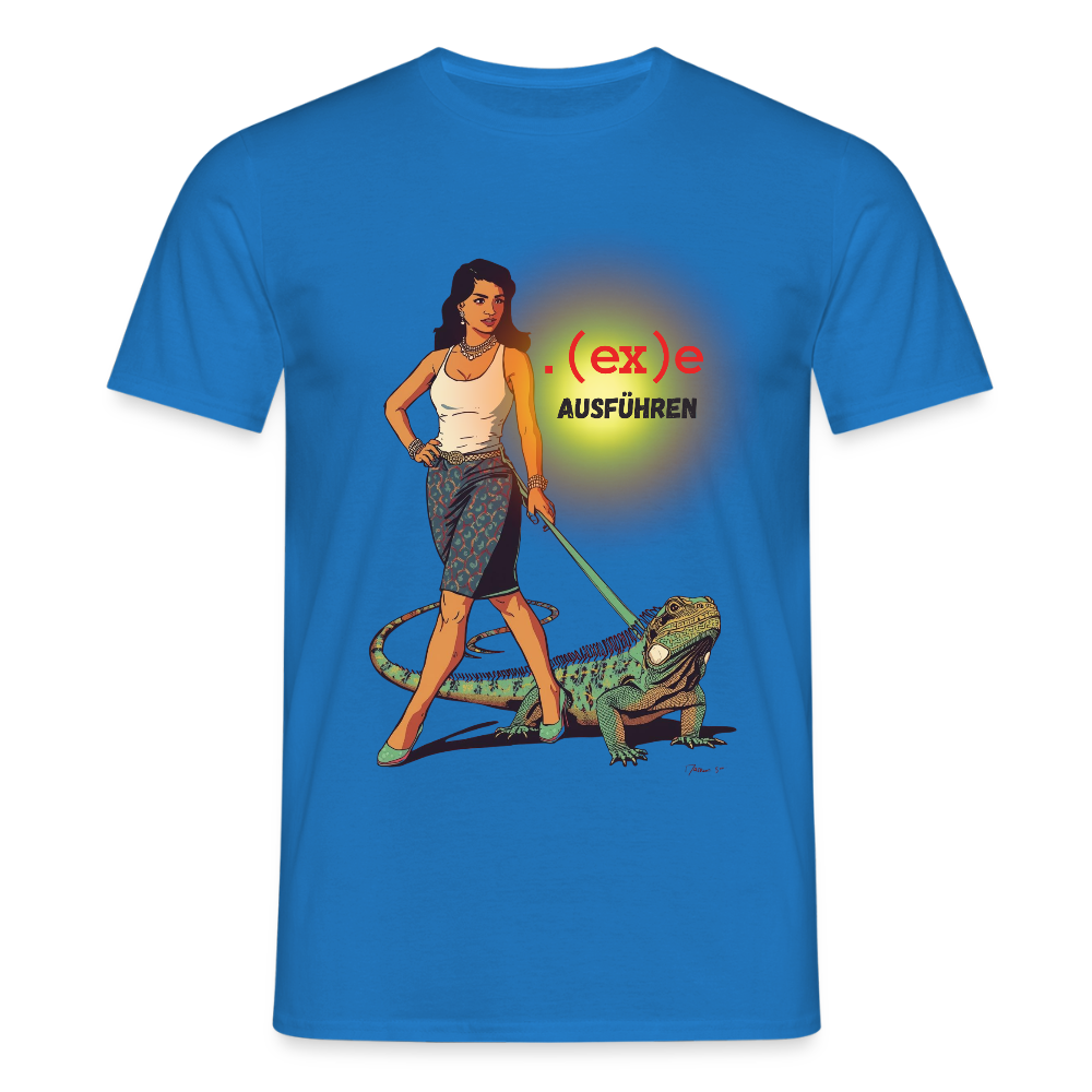 .(ex)e ausführen - Männer T-Shirt - Royalblau