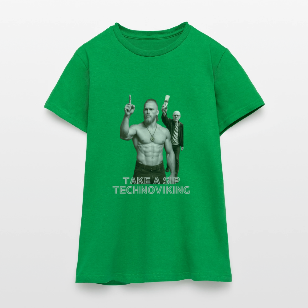 Take a sip Technoviking - Frauen T-Shirt - Kelly Green