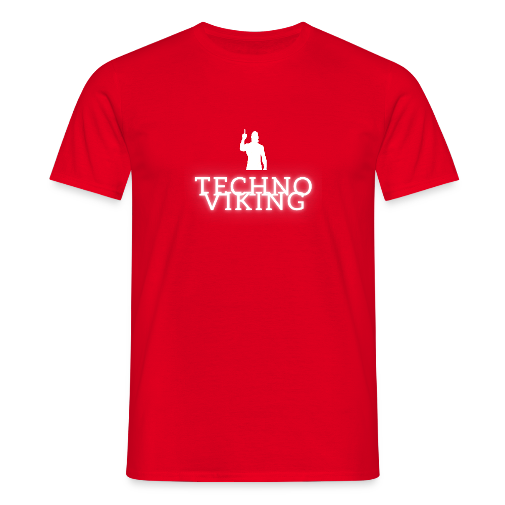 Technoviking drink & dance - Männer T-Shirt - Rot