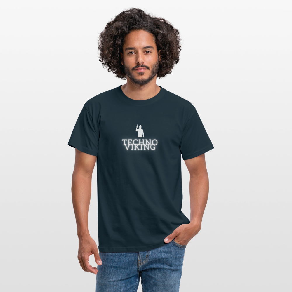 Technoviking drink & dance - Männer T-Shirt - Navy