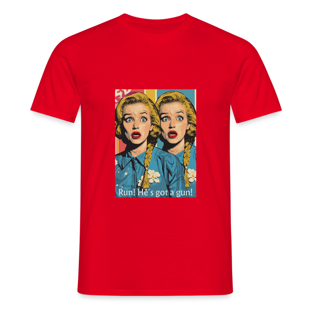 Gemeinsamer Schrei - Männer T-Shirt - Rot