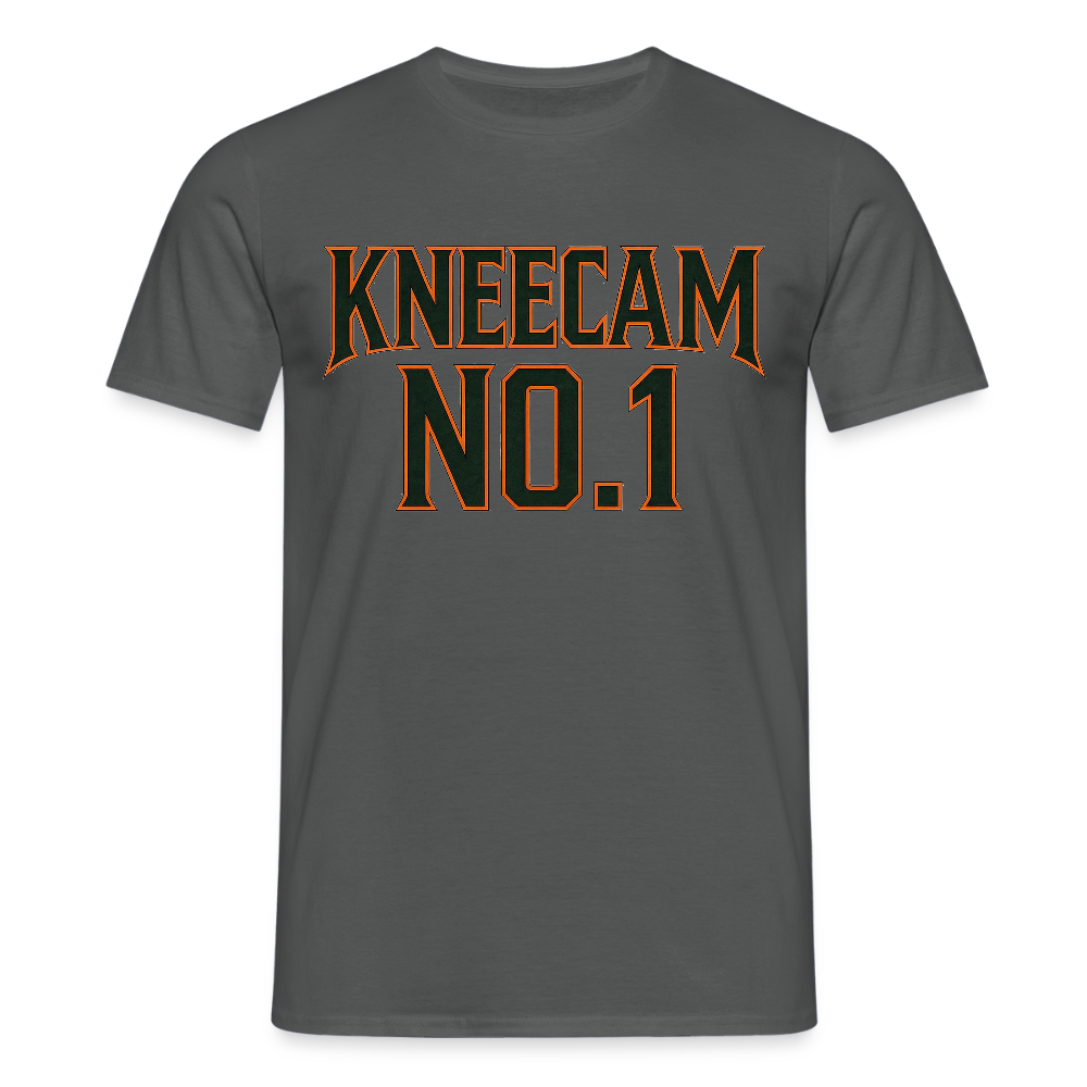 Technoviking-Kneecam No1. - Männer T-Shirt - Anthrazit