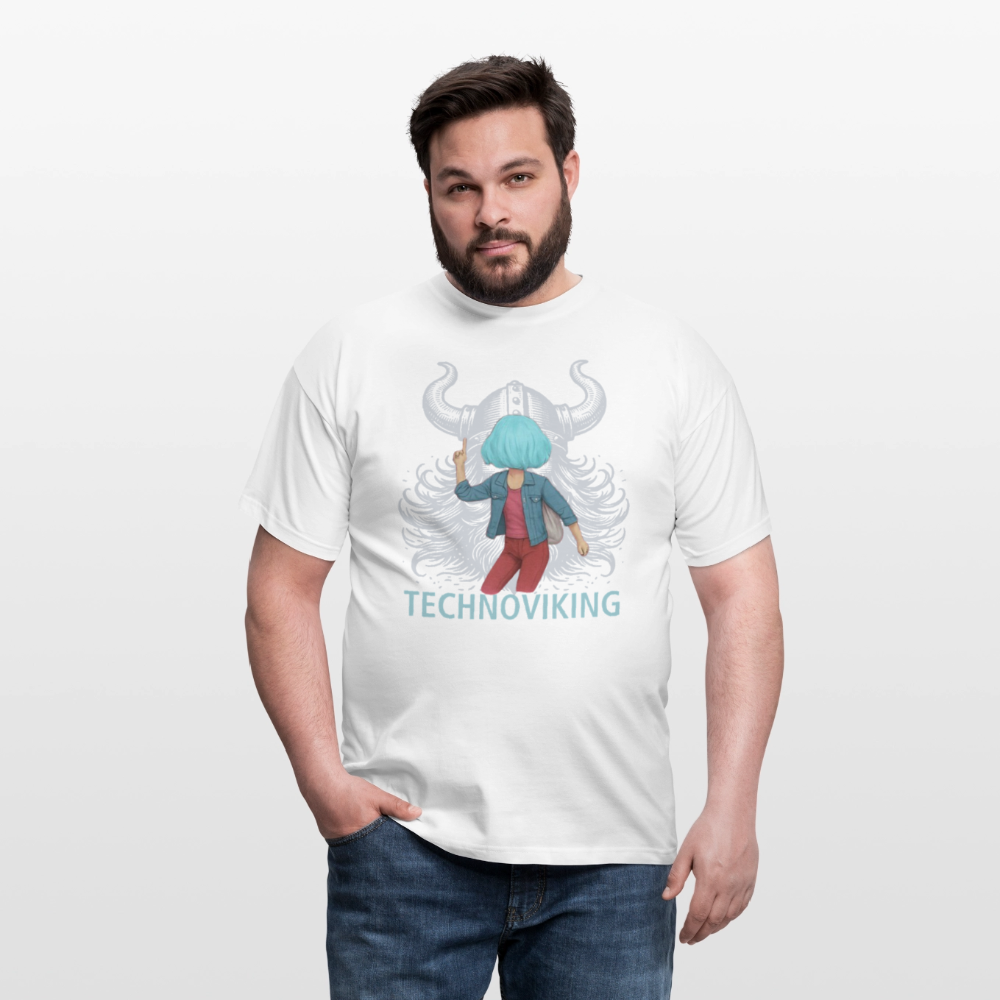 Technoviking rescue moment - Männer T-Shirt - Weiß