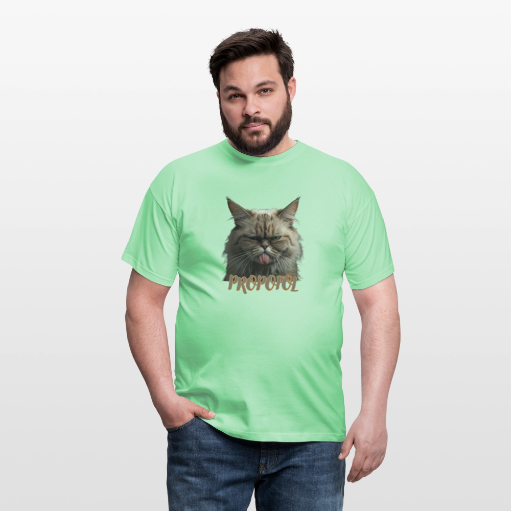 Propofol Cat - Männer T-Shirt - Mintgrün