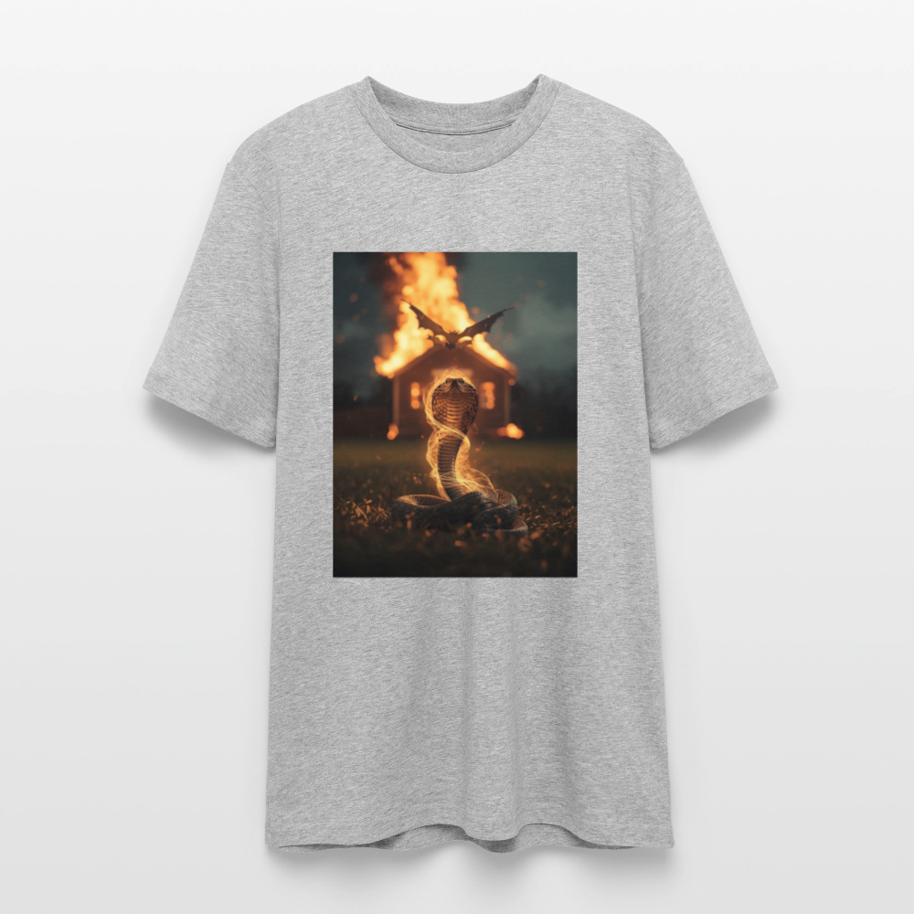 Burning Snake - Stanley/Stella Unisex Bio-T-Shirt CREATOR - Grau meliert