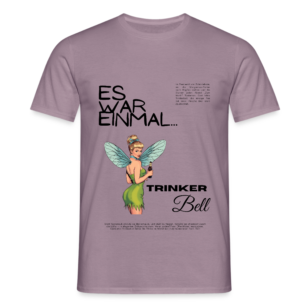 Trinkerbell - Männer T-Shirt - Lilagrau 