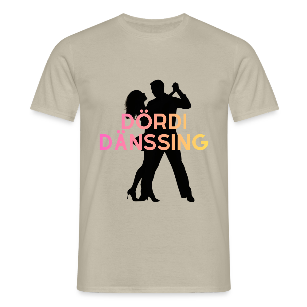 Dördi Dänssing - Männer T-Shirt - Sandbeige