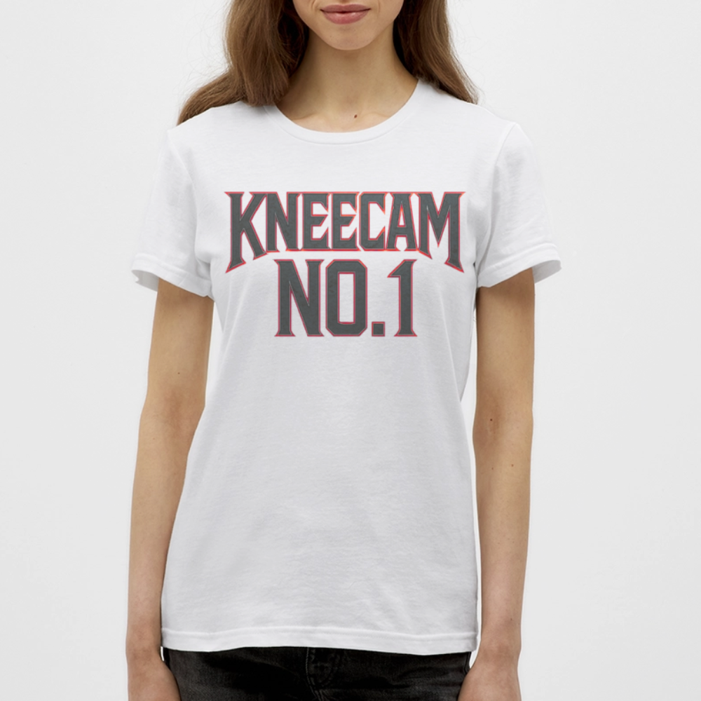KNEECAM No. 1 – Frauen T-Shirt - Weiß