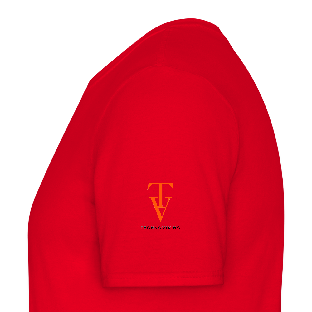Technoviking rescue moment - Männer T-Shirt - Rot