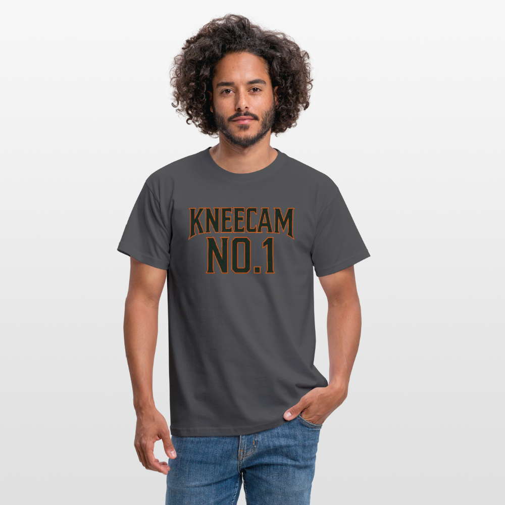 Technoviking-Kneecam No1. - Männer T-Shirt - Anthrazit