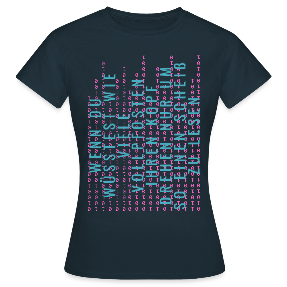 Und Tschüß Metaversum - Frauen T-Shirt - Navy