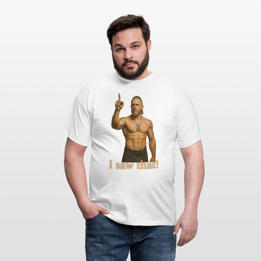Technoviking - I saw that - Männer T-Shirt - Weiß