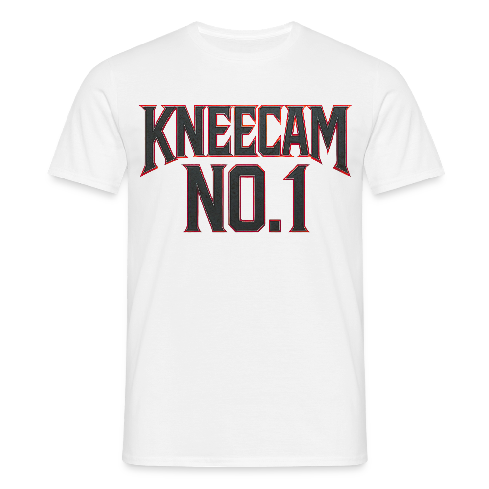 KNEECAM No. 1 - Männer T-Shirt - Weiß