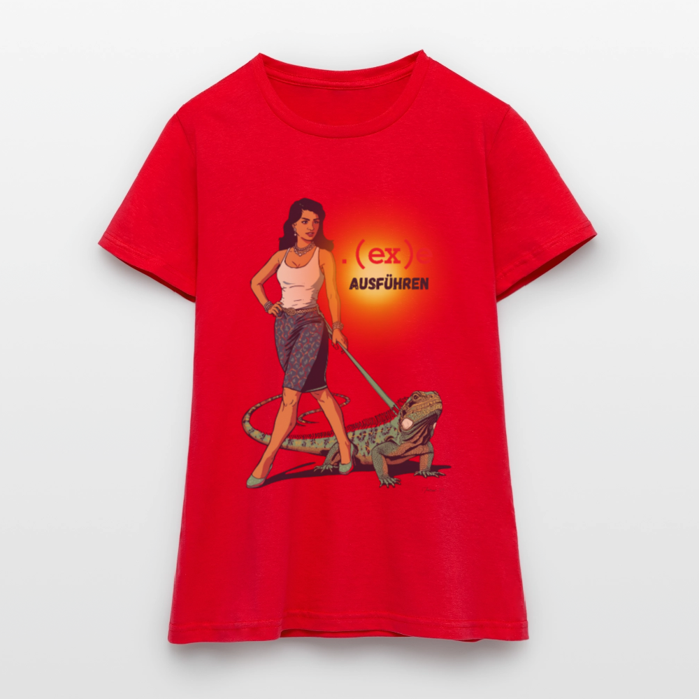 .(ex)e ausführen - Frauen T-Shirt - Rot
