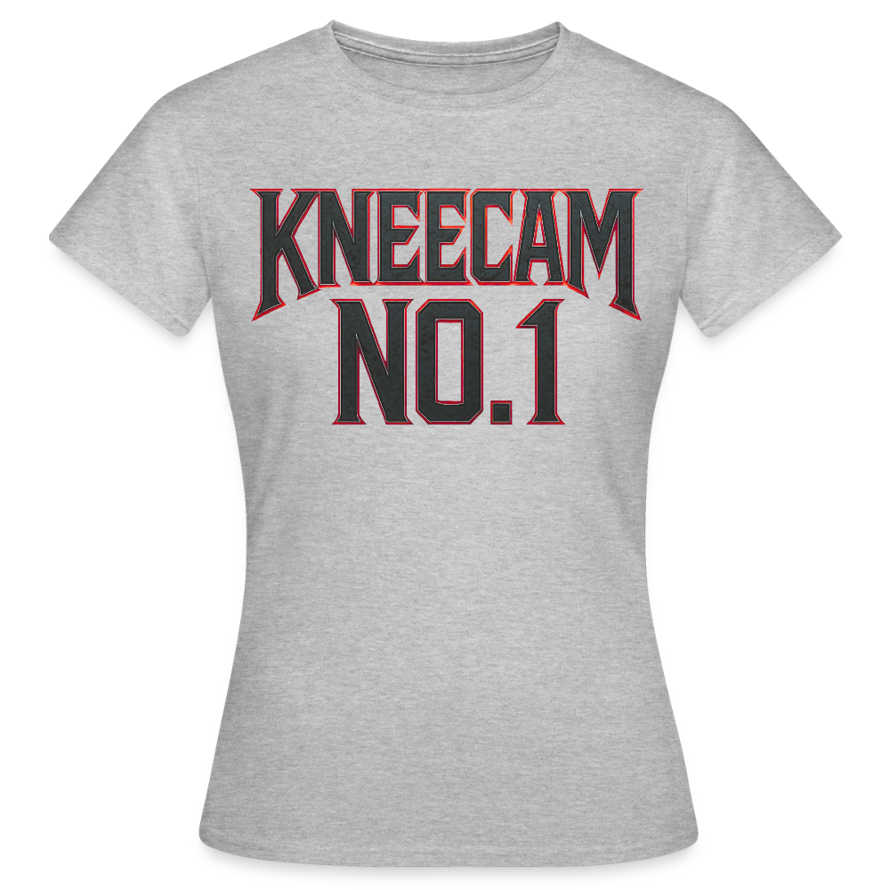 KNEECAM No. 1 – Frauen T-Shirt - Grau meliert