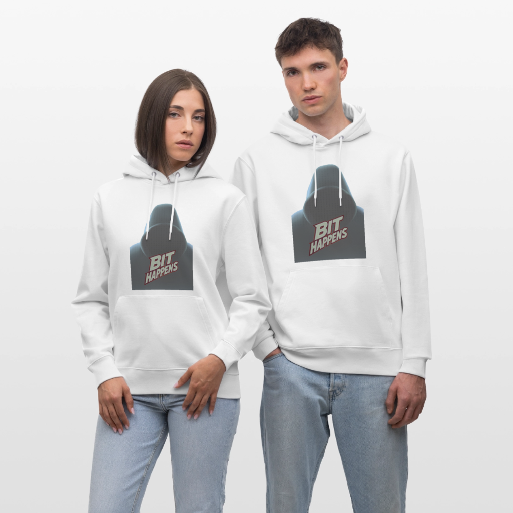 Bit happens - Stanley/Stella Unisex Bio-Hoodie CRUISER - Weiß