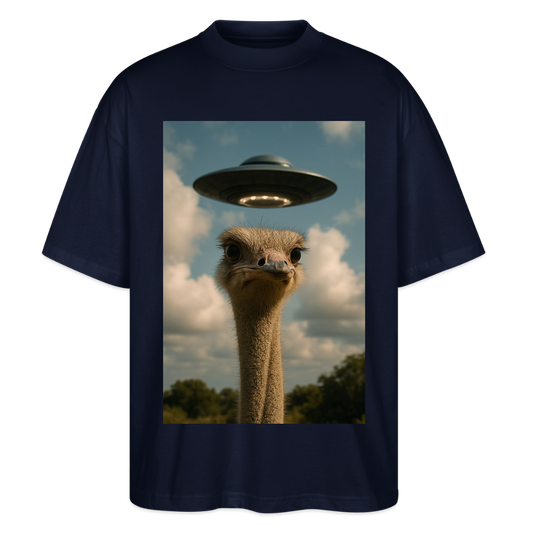 They are here ostrich - Stanley/Stella Oversized Unisex Bio T-Shirt Blaster - Navy
