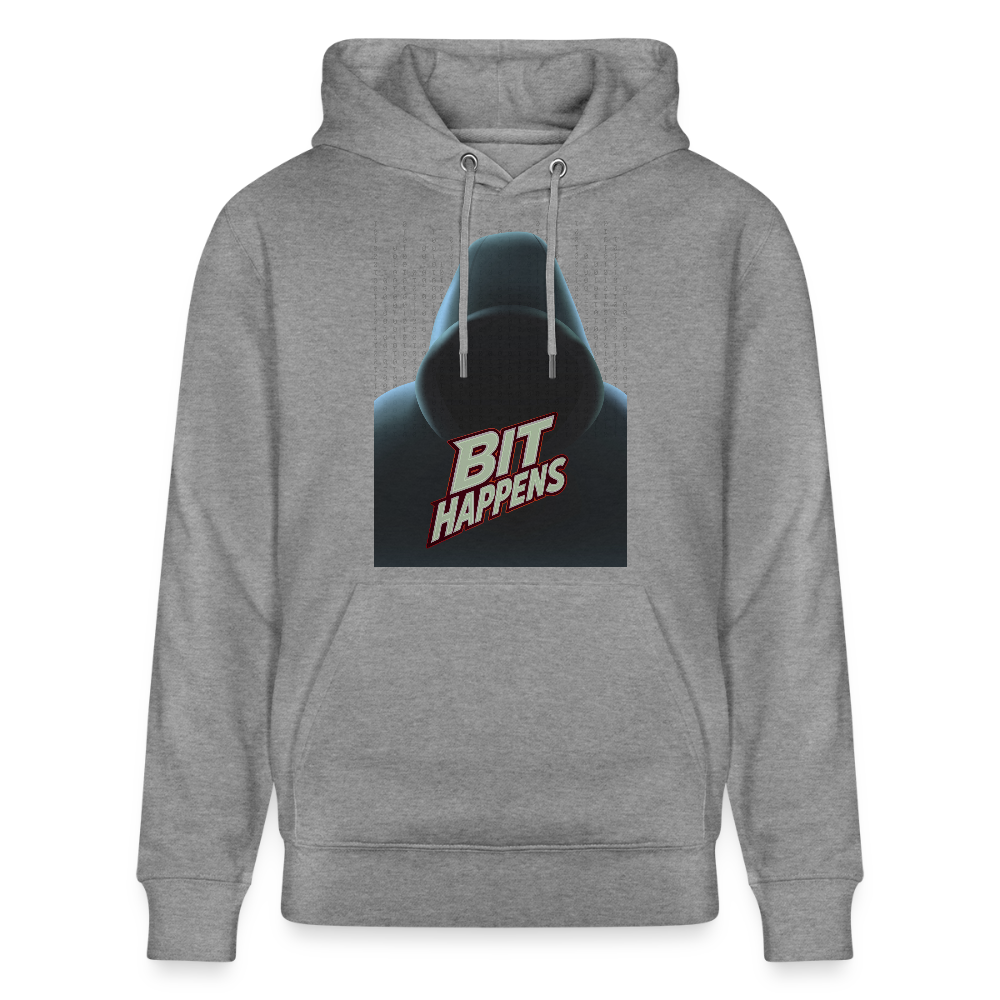 Bit happens - Stanley/Stella Unisex Bio-Hoodie CRUISER - Hellgrau marmoriert