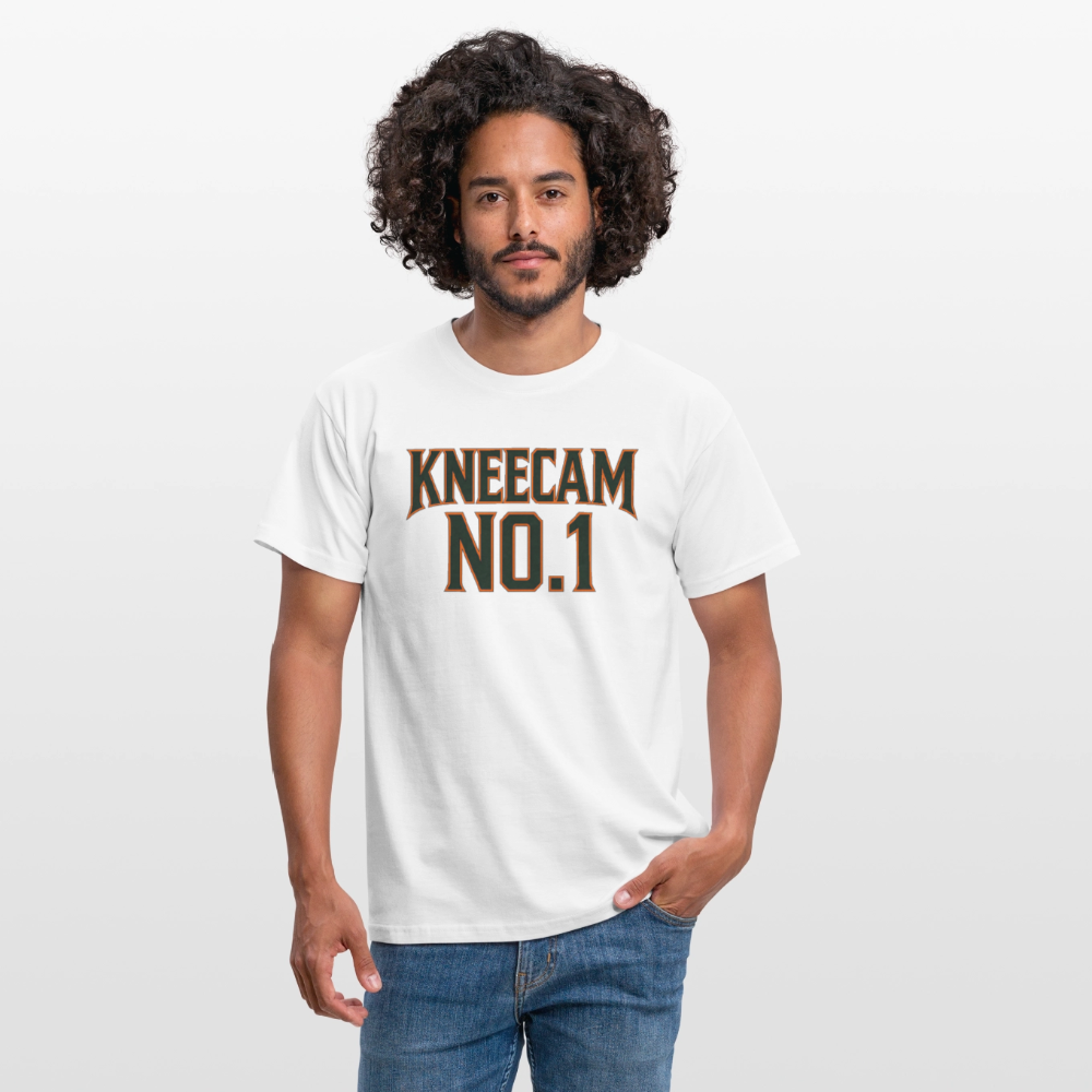 Technoviking-Kneecam No1. - Männer T-Shirt - Weiß