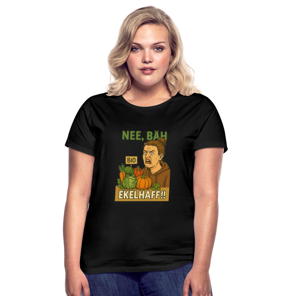 Frauentausch ekelhaff - Frauen T-Shirt - Schwarz