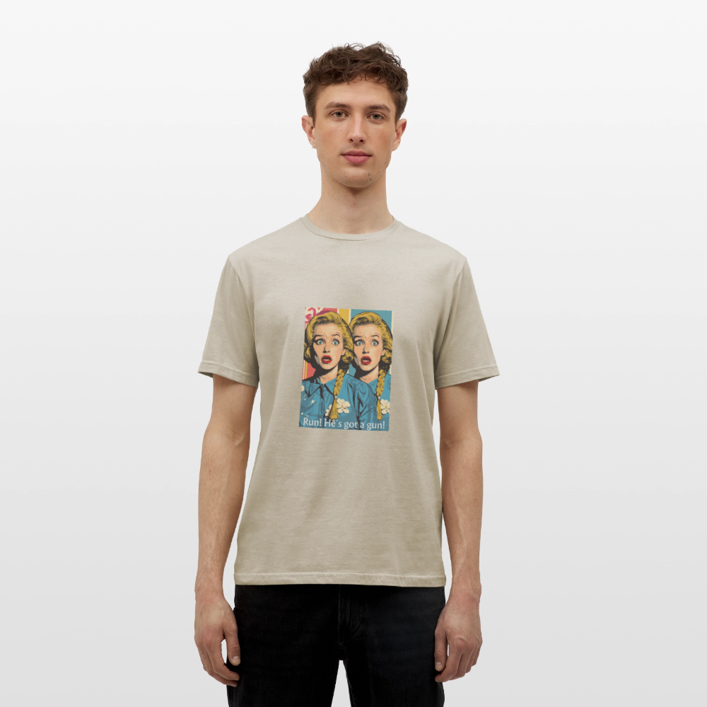 Gemeinsamer Schrei - Männer T-Shirt - Sandbeige