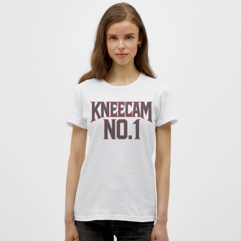KNEECAM No. 1 – Frauen T-Shirt - Weiß