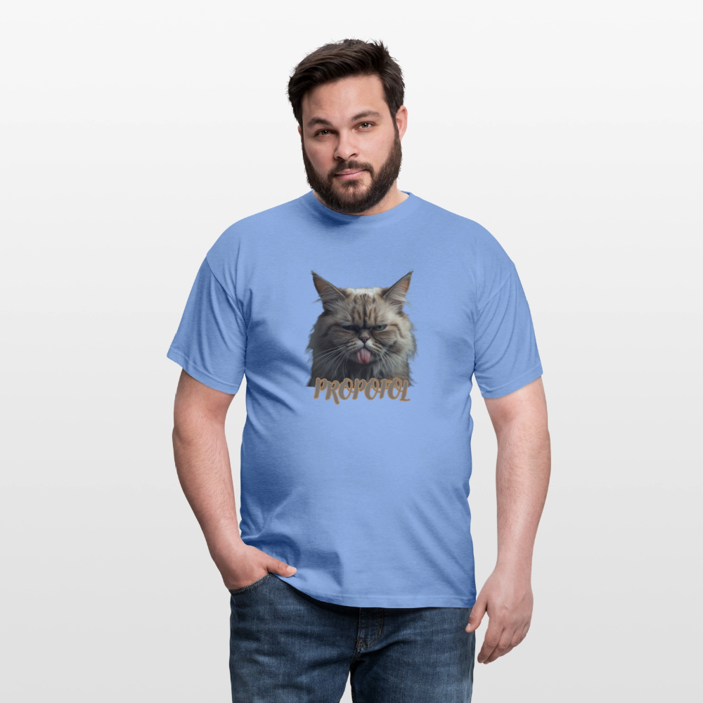 Propofol Cat - Männer T-Shirt - carolina blue