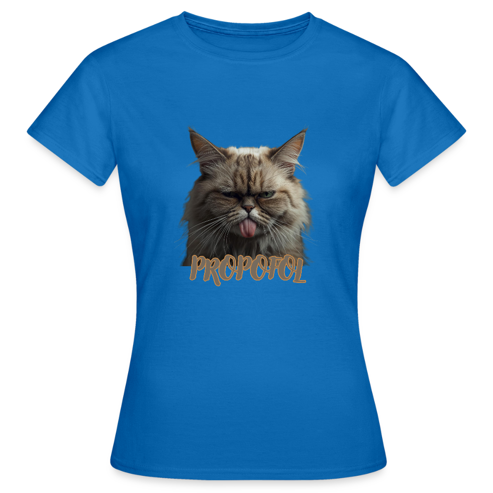 Propofol Cat - Frauen T-Shirt - Royalblau