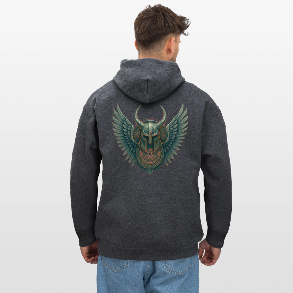 Valdyrion Ascend - Gildan Unisex Softstyle® Midweight Hoodie - Dunkelgrau meliert