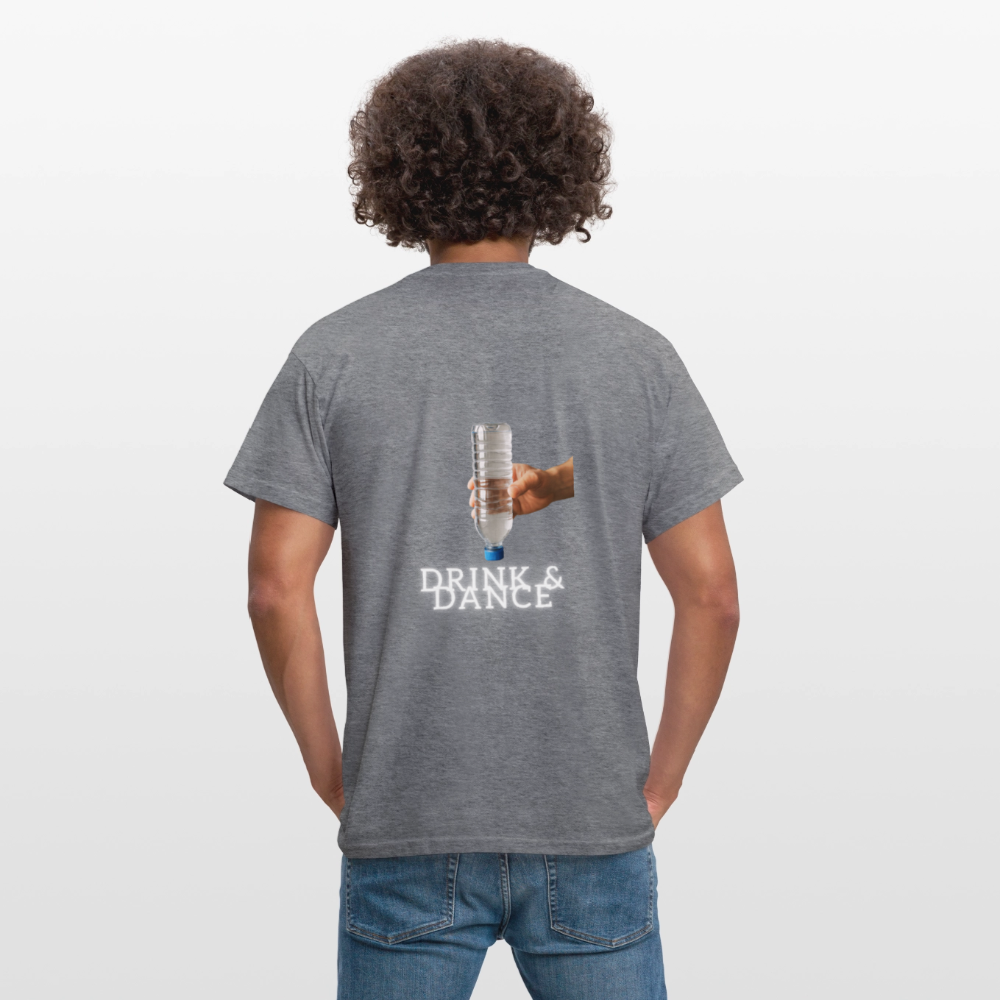 Technoviking drink & dance - Männer T-Shirt - Graphit meliert