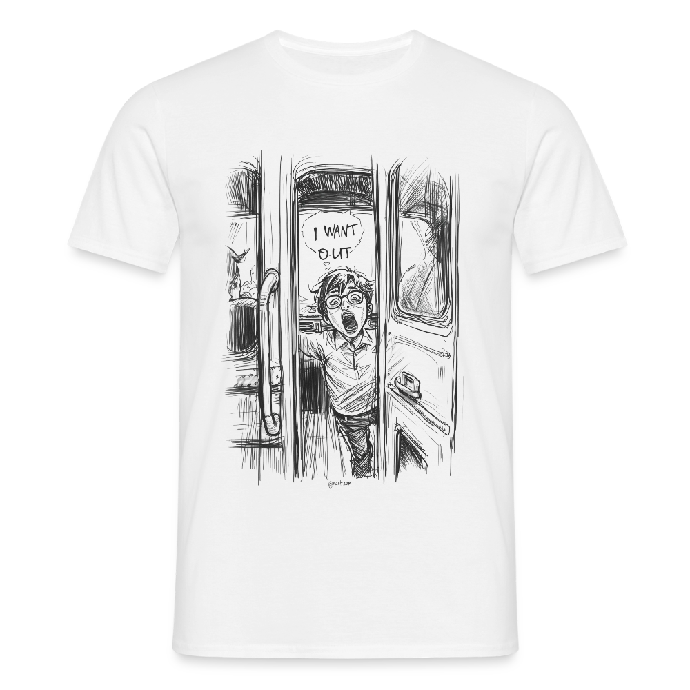 I want out - Männer T-Shirt - Weiß