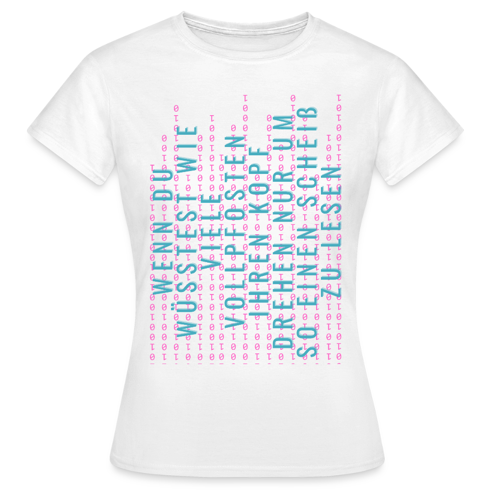 Und Tschüß Metaversum - Frauen T-Shirt - Weiß