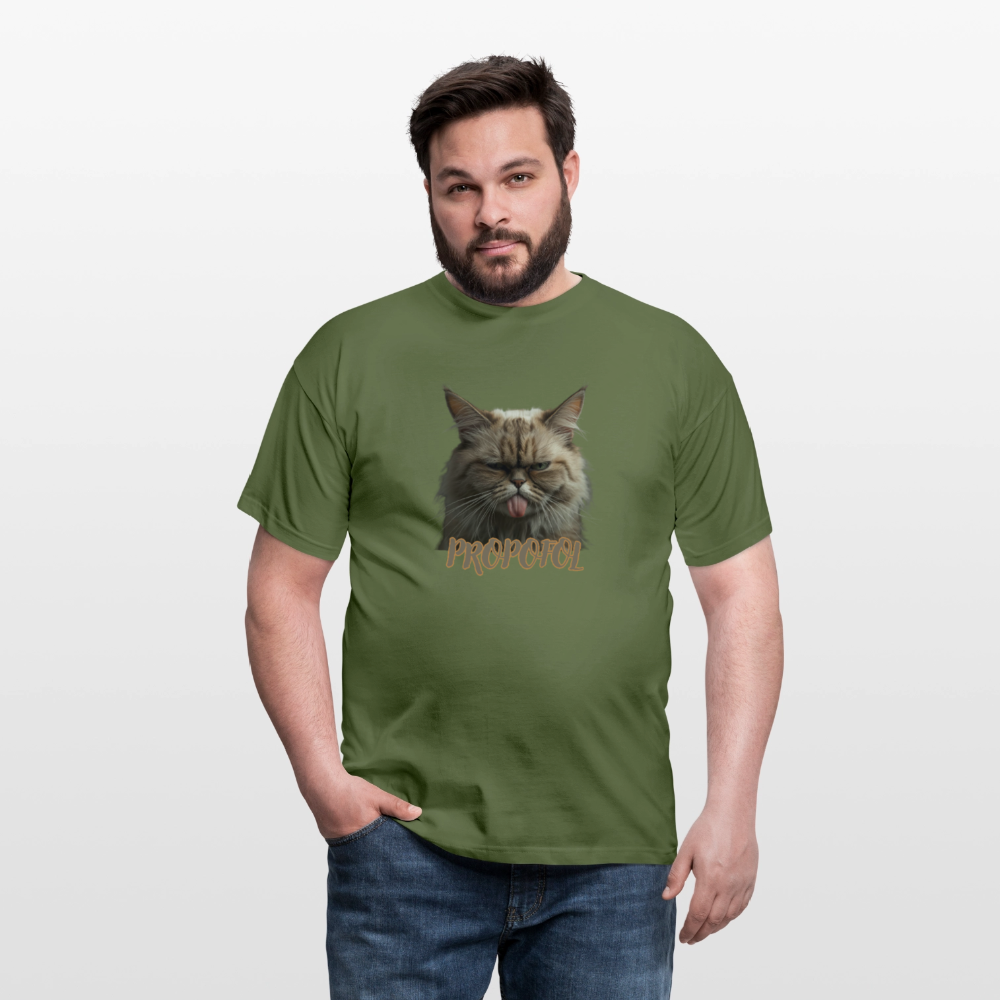 Propofol Cat - Männer T-Shirt - Militärgrün