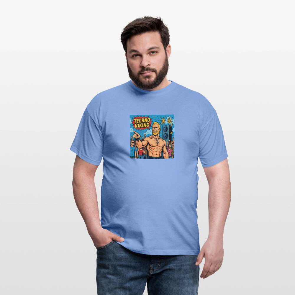 Technoviking Comic - Männer T-Shirt - carolina blue