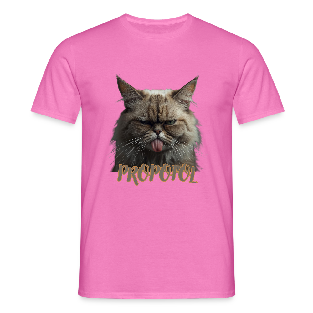 Propofol Cat - Männer T-Shirt - Pink