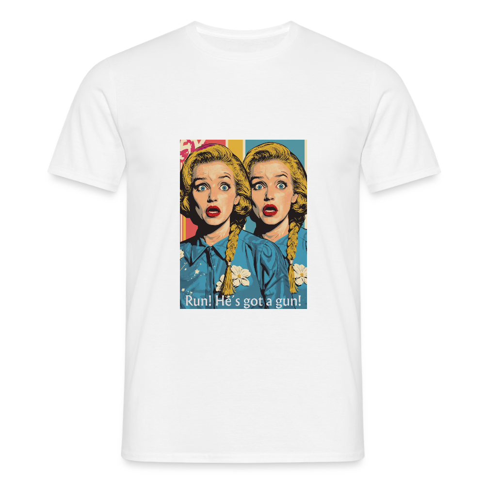 Gemeinsamer Schrei - Männer T-Shirt - Weiß