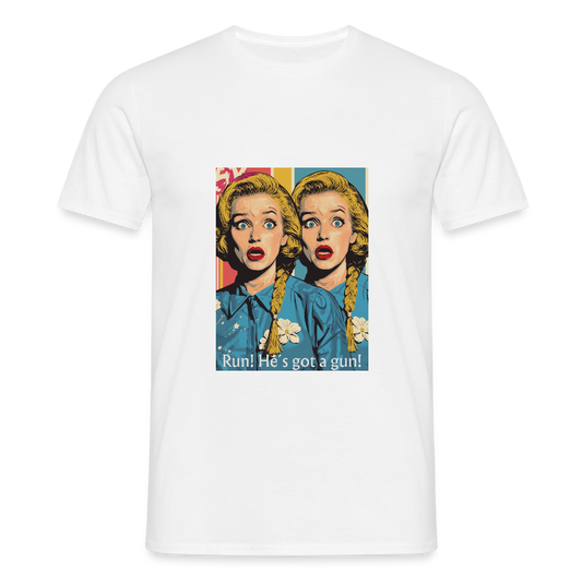 Gemeinsamer Schrei - Männer T-Shirt - Weiß