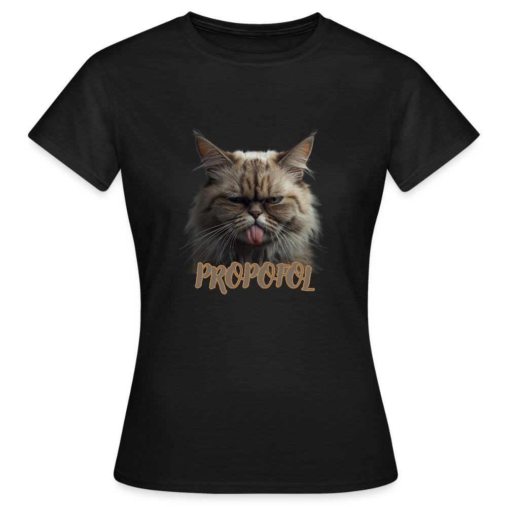 Propofol Cat - Frauen T-Shirt - Schwarz
