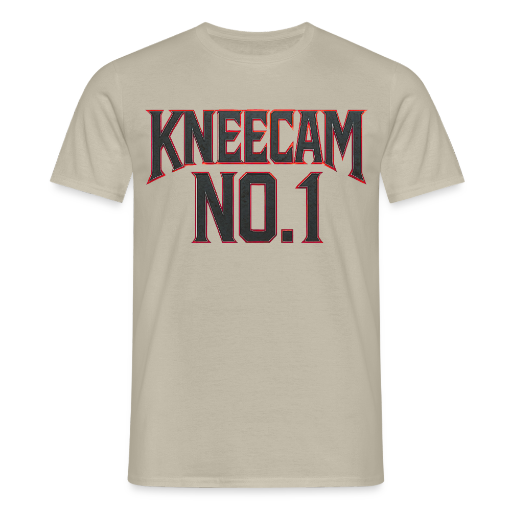 KNEECAM No. 1 - Männer T-Shirt - Sandbeige