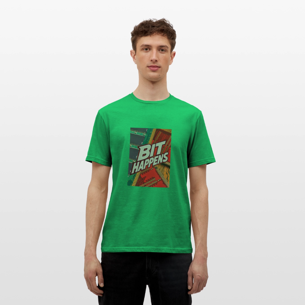 Bit Happens - Männer T-Shirt - Kelly Green