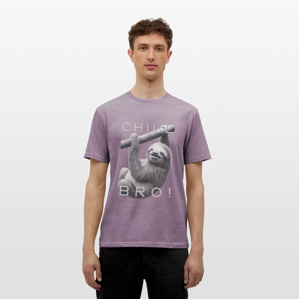 Chill Bro! - Männer T-Shirt - Lilagrau 