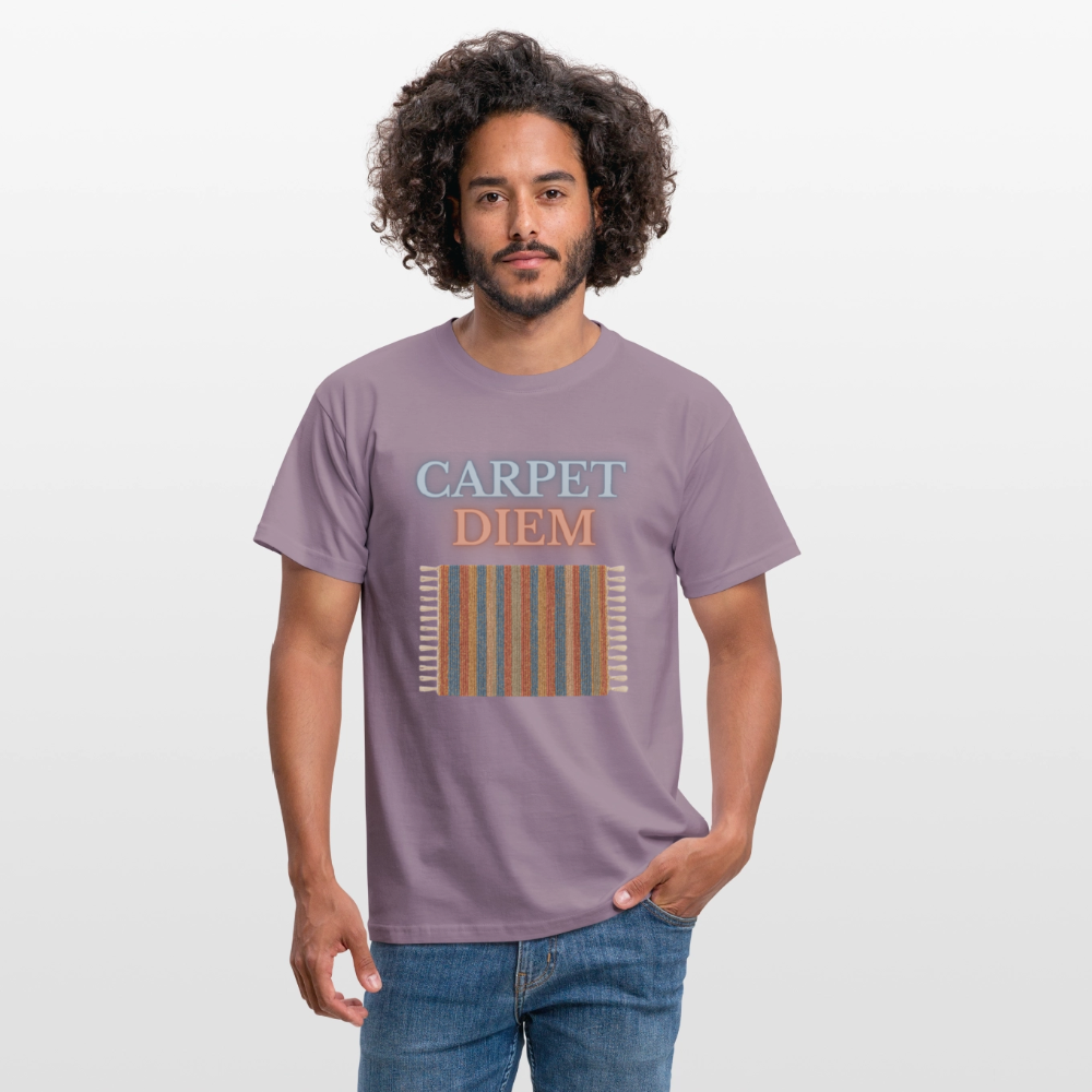 Carpet Diem - Männer T-Shirt - Lilagrau 