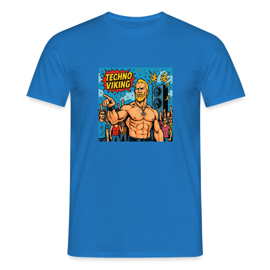 Technoviking Comic - Männer T-Shirt - Royalblau