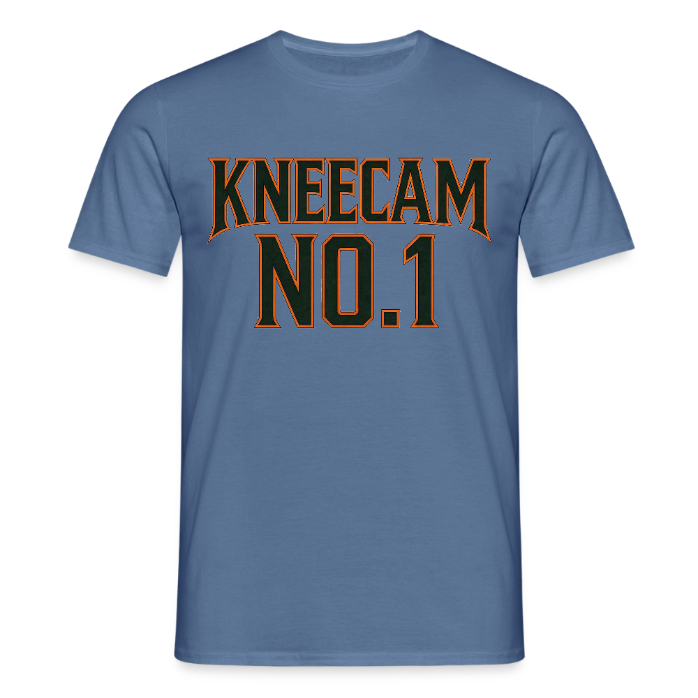 Technoviking-Kneecam No1. - Männer T-Shirt - Taubenblau 