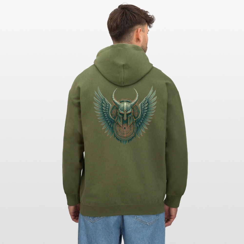 Valdyrion Ascend - Gildan Unisex Softstyle® Midweight Hoodie - Militärgrün